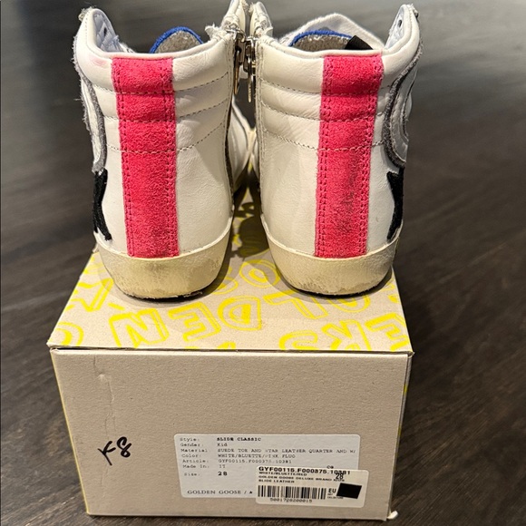 Golden Goose Kids slide classic Sneakers - Blue, White, and Pink - Picture 2 of 6